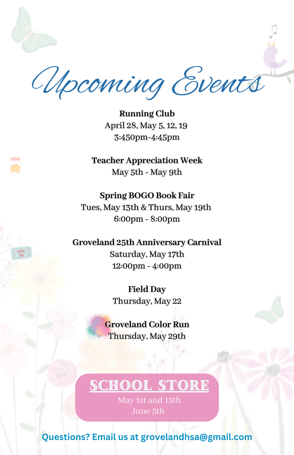 Spring Events 2025